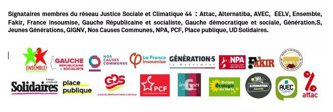 ignataires membres du réseau Justice Sociale et Climalique 44