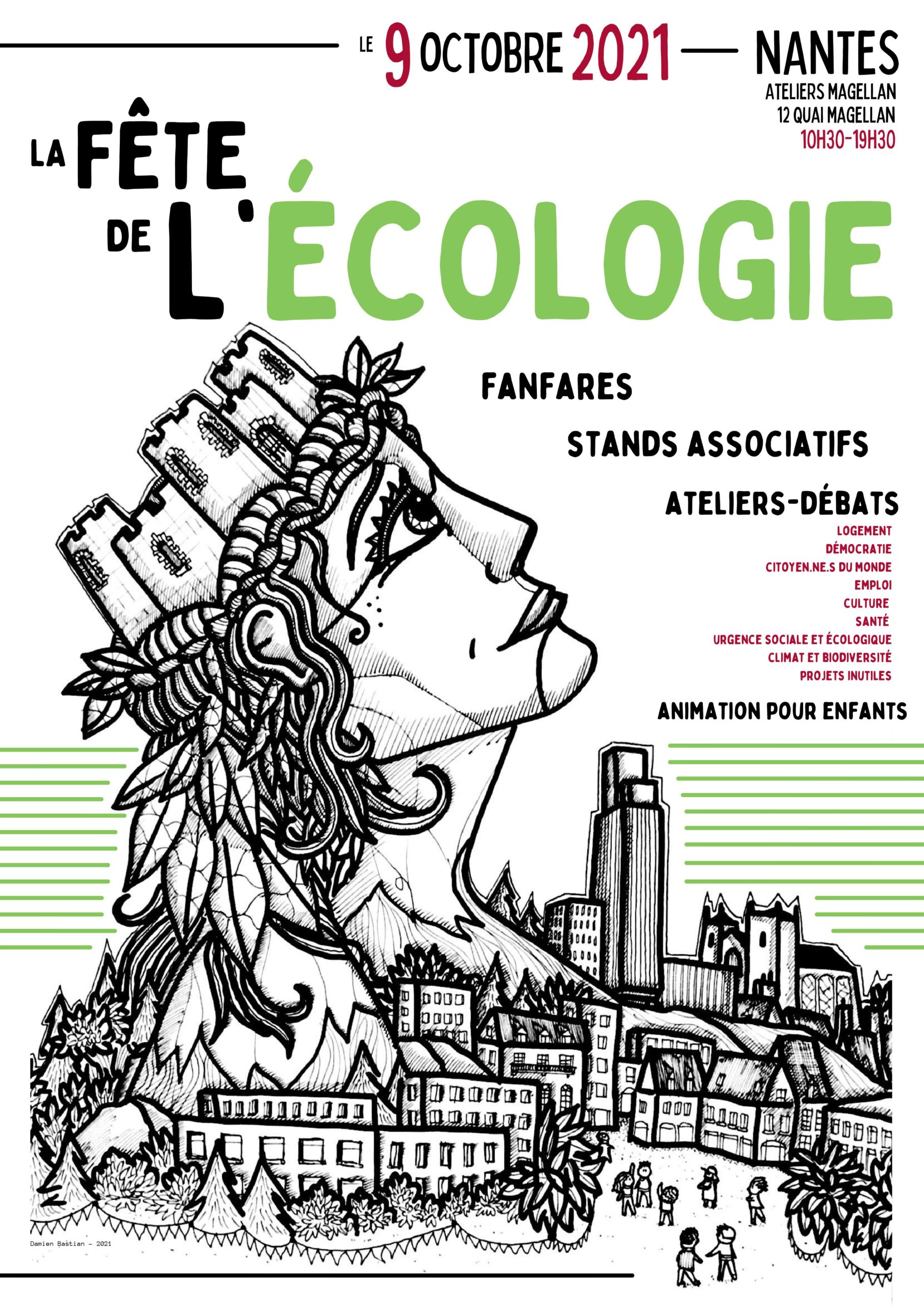 Affiche Fête de l'écologie 9oct2021 Nantes